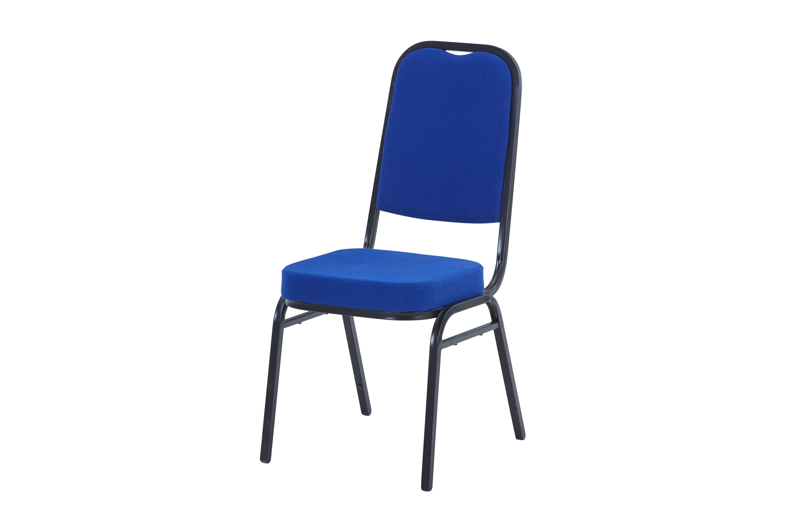 Steel Square Back Banqueting Chair Blue Black | Stacking Chair