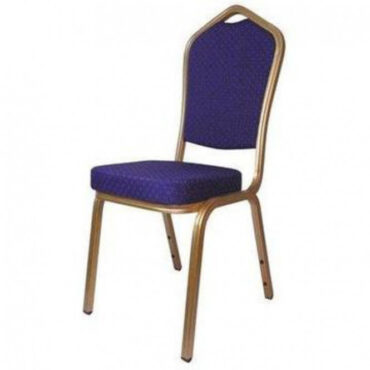 Aluminium Emperor Banqueting Chair Blue Gold