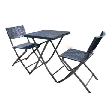 Rattan Bistro Set – Grey