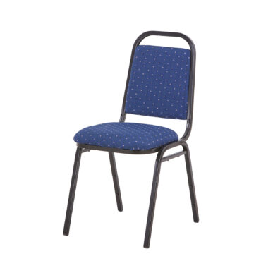 Loughborough Stacking Chair Blue and Black