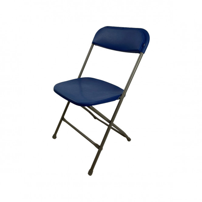 Samson Plastic Folding Chair Blue