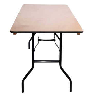 6ft Trestle Table End View