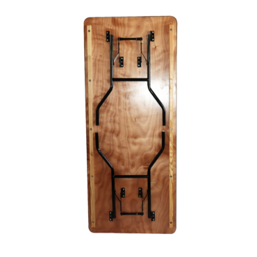 6ft Wooden Trestle Table Underneath View